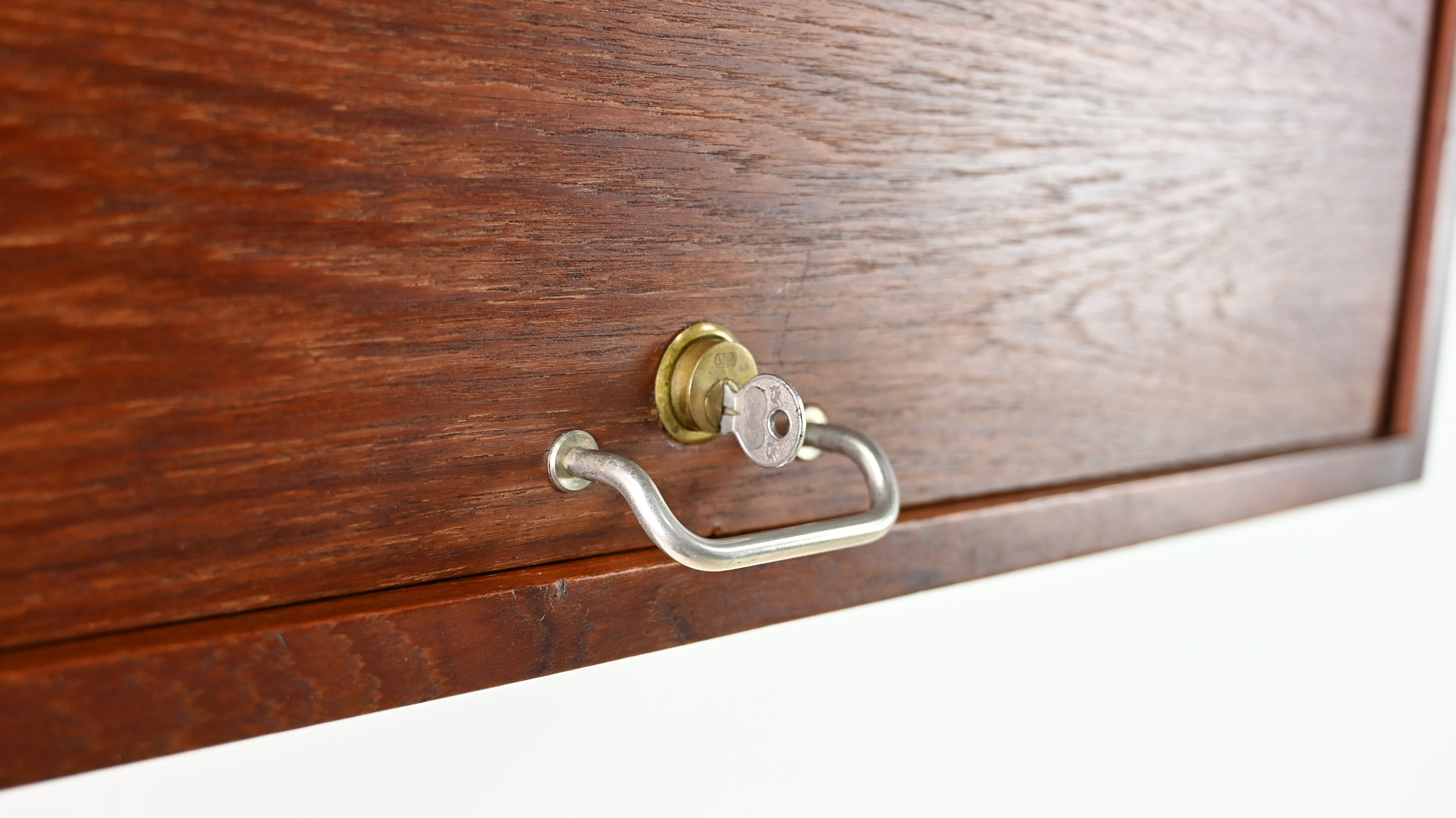 danish scandinavian floating cabinet design teak tambour door credenza bar drybar dovetail dovetails
