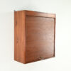 danish scandinavian floating cabinet design teak tambour door credenza bar drybar dovetail dovetails