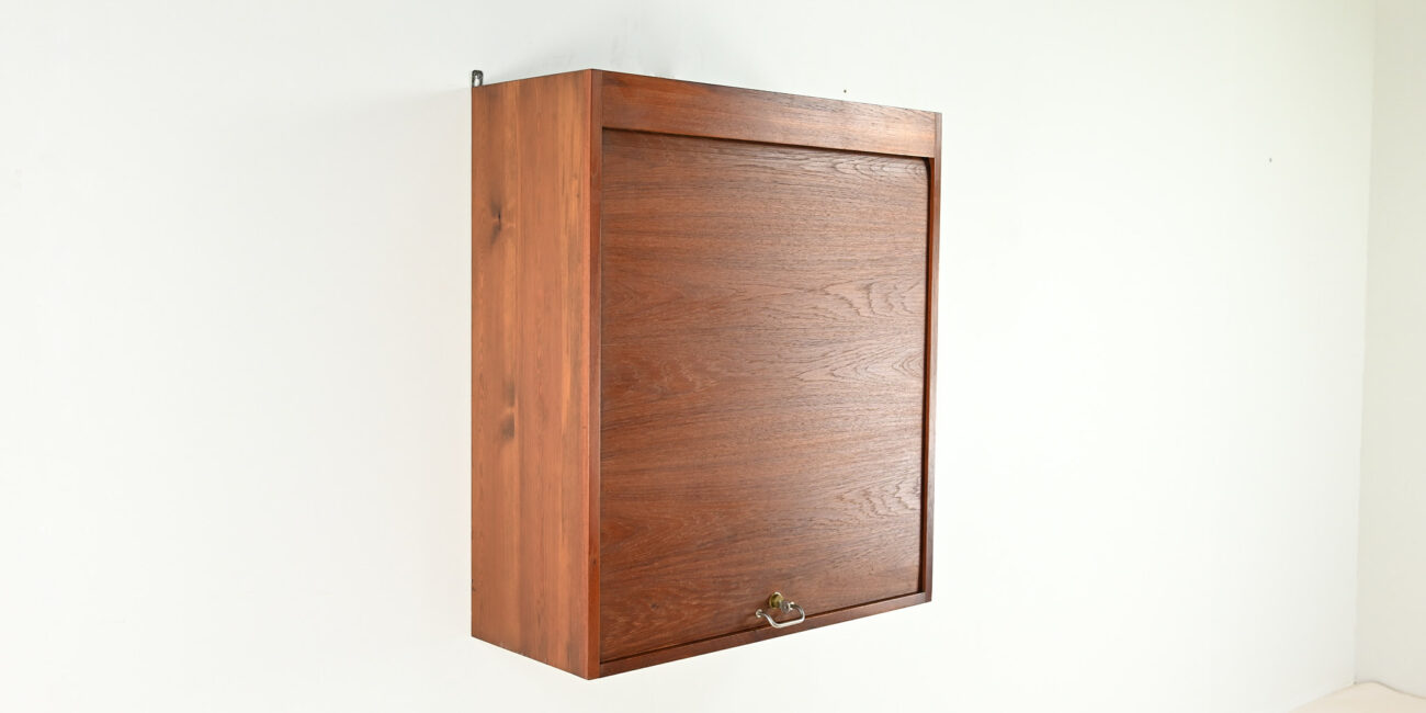 danish scandinavian floating cabinet design teak tambour door credenza bar drybar dovetail dovetails