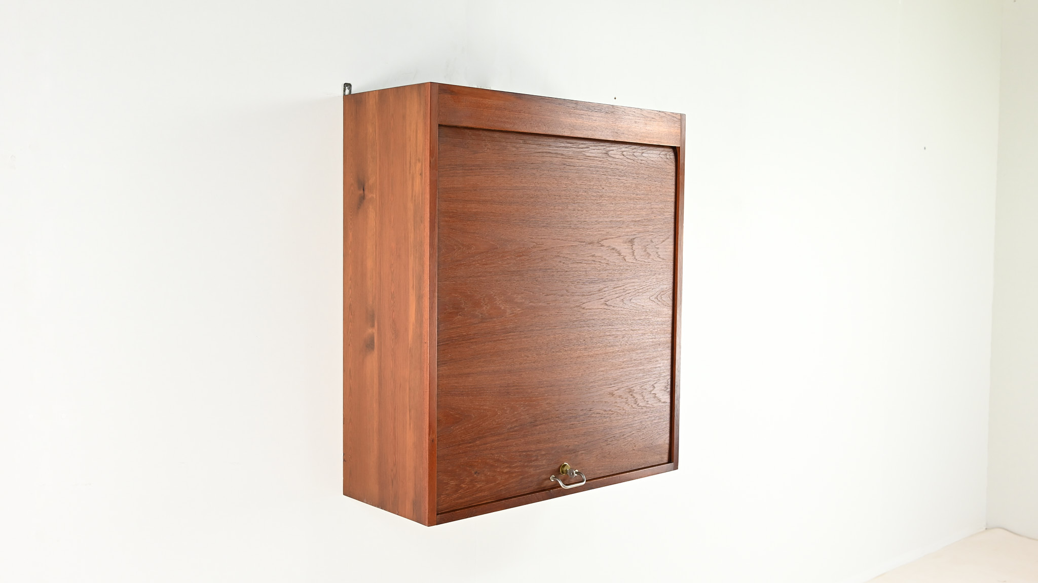 danish scandinavian floating cabinet design teak tambour door credenza bar drybar dovetail dovetails