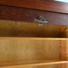 danish scandinavian floating cabinet design teak tambour door credenza bar drybar dovetail dovetails
