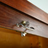 danish scandinavian floating cabinet design teak tambour door credenza bar drybar dovetail dovetails
