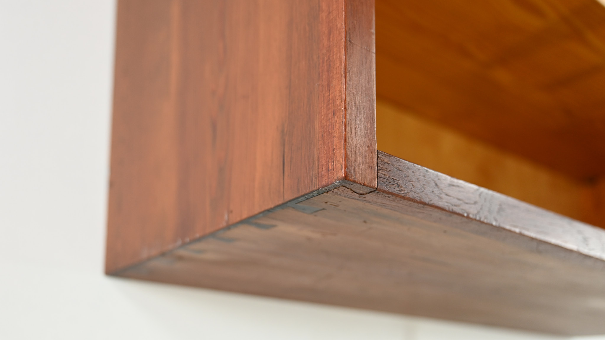 danish scandinavian floating cabinet design teak tambour door credenza bar drybar dovetail dovetails