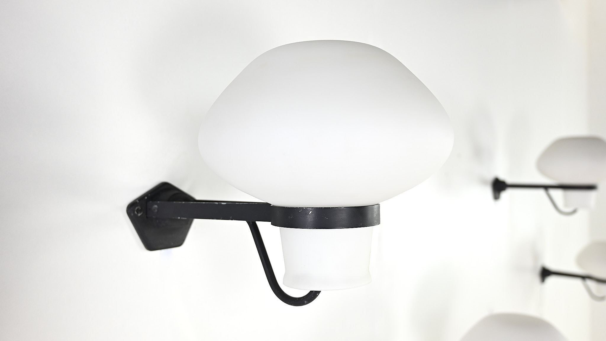 erik gunnar asplund ga9 asea wall lamp light scones frosted opaline glass swedish grace modernism scandinavian design