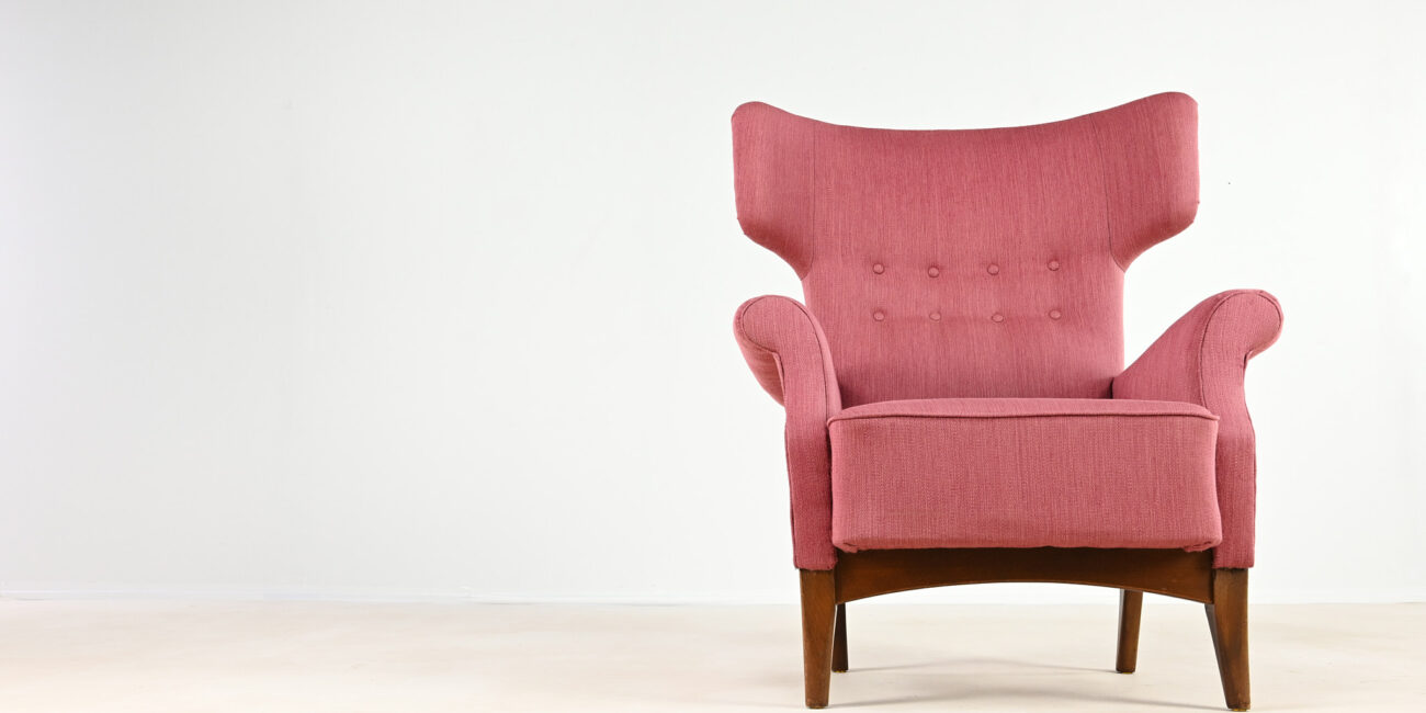 Fritz Hansen hammer armchair fauteuil FH 8023 mid century modern scandinavian danish design vintage wingback oreilles