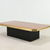 hollywood regency red travertine coffee table georges mathias fedam belgochrom rizzo