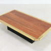 hollywood regency red travertine coffee table georges mathias fedam belgochrom rizzo