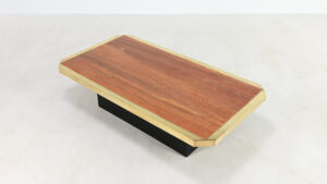 hollywood regency red travertine coffee table georges mathias fedam belgochrom rizzo