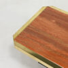 hollywood regency red travertine coffee table georges mathias fedam belgochrom rizzo