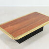 hollywood regency red travertine coffee table georges mathias fedam belgochrom rizzo
