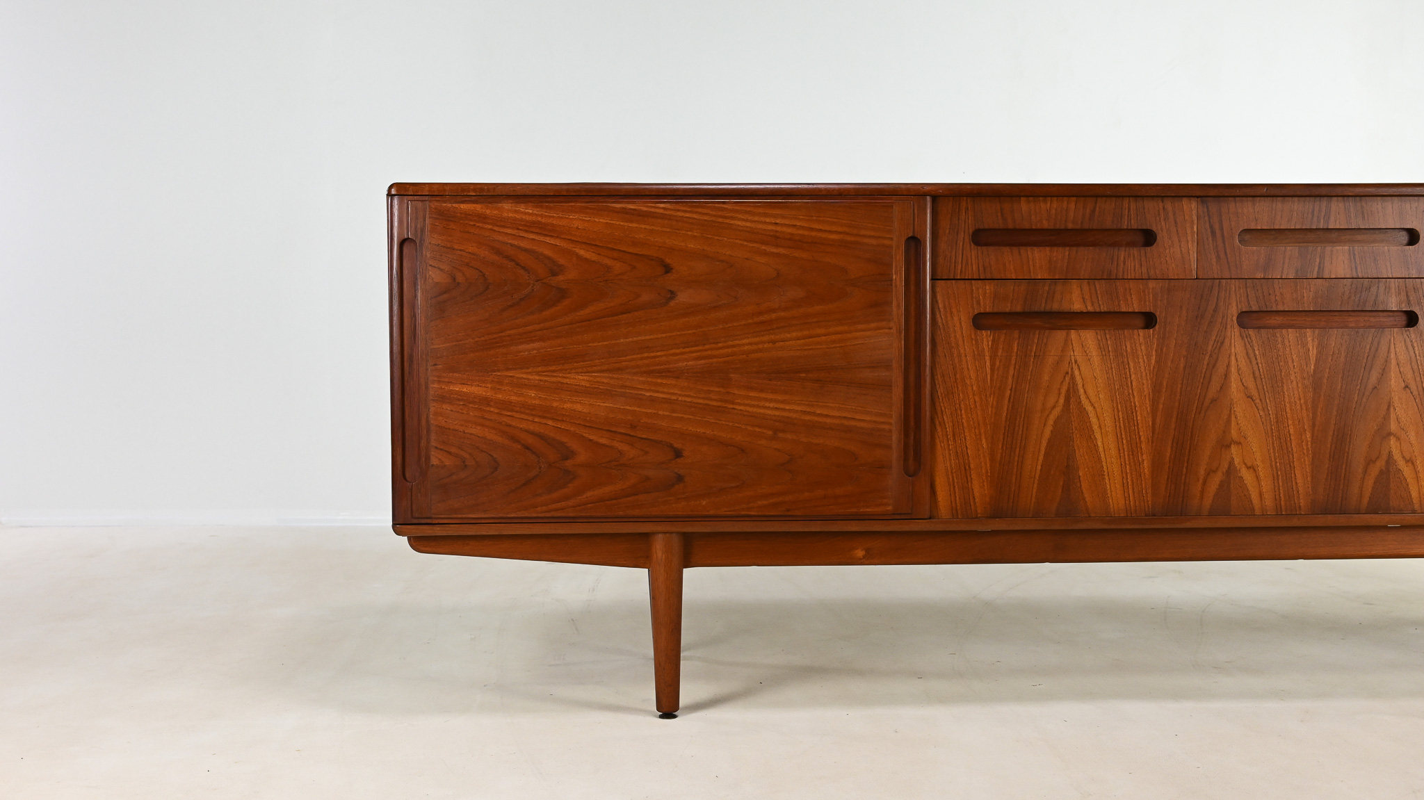 danish teak mid century vintage design sideboard carlo jensen johannes andersen scandinavian