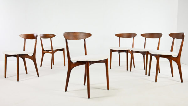 Kurt Østervig, set of 6 Chairs in Teak, Model 27 for Brande Møbelindustri