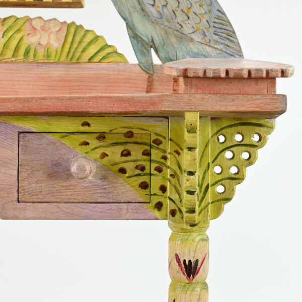 Gerard Rigot, coiffeuse aux paons. Dressing table. 1992